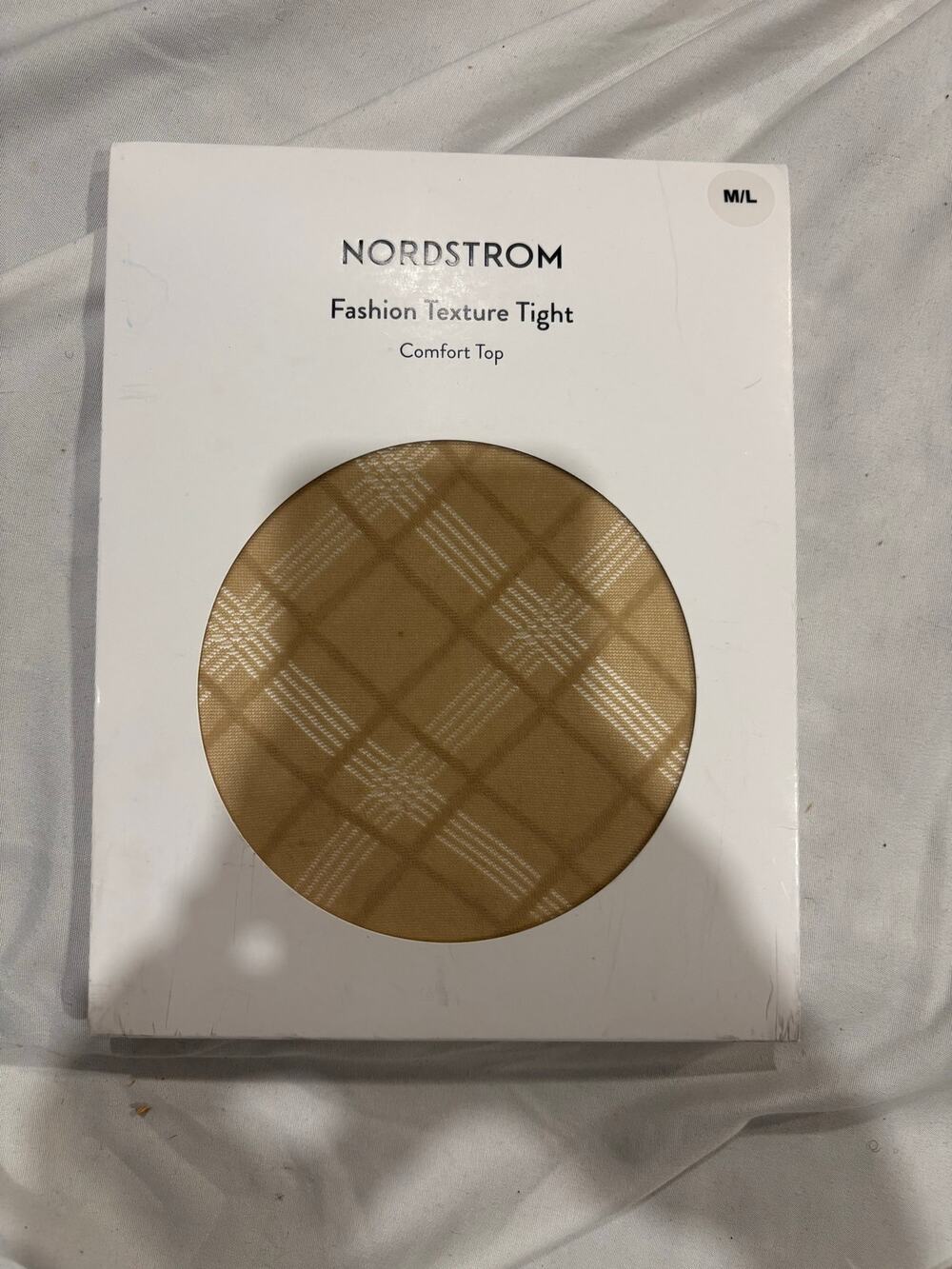 Nordstrom Plaid Texture Tights M/L